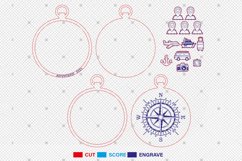 Personalized Travel Adventures Ornament Cut File Svg Product Image 3