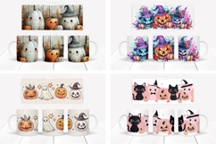 Mega Halloween Mug Bundle, Halloween Bundle, Mug Designs Product Image 2