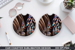 Mythical Car Coaster Sublimation| Mythical Coaster PNG Product Image 1