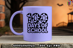 100 Days of School Cow Print PNG Product Image 3