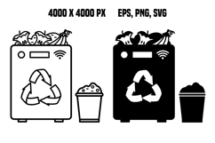 Smart Composting System Icons Product Image 1