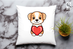 Cute Puppy Heart Bookmark Sublimation Product Image 3