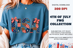 Faux Patchwork USA PNG | Sublimation DTF Product Image 3