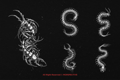 10 Bundle Dark Art Centipede Skull Animal Scary Horror Product Image 3