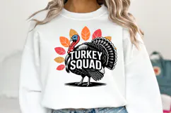 Turkey Squad Svg | Thanksgiving Svg | Shirt Svg Product Image 1