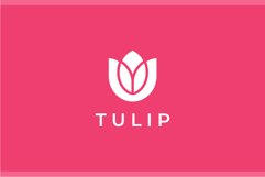 Tulip flower logo design vector template Product Image 2