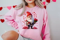 Cute Valentine Gnome Clipart, Gnome Clipart, Cute Gnome Product Image 3