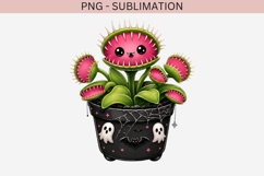 Cute halloween venus flytrap png design for T-shirts Product Image 2