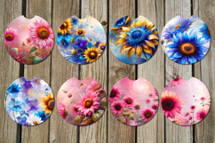 Impressionism sunflowers | fantasy coaster &amp; key chain Product Image 2