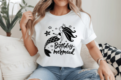 Birthday mermaid SVG Design, Mermaid SVG Design Product Image 2