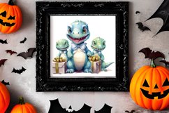 Funny Prehistoric Christmas Clipart Sublimation Product Image 2