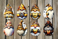 Halloween gnome | Teardrop earring sublimation designs Product Image 2