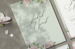 beautiful wedding card invitation set with roses flower Product Image 2