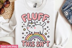 Fluff This Sh_t PNG, Funny Cat Sublimation PNG Product Image 1