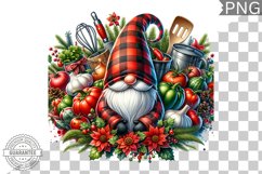 Christmas kitchen Gnome Sublimation - Clipart PNG Design Product Image 1