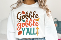 Gobble Y&#039;all Svg | Halloween Svg | Shirt Svg Product Image 2