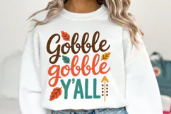 Gobble Y'all Svg | Halloween Svg | Shirt Svg Product Image 2