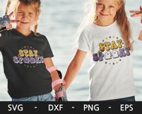 Stay Spooky svg, Halloween png, Retro svg, Ghost svg Product Image 3