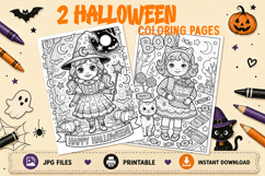 Halloween coloring pages bundle Classroom Halloween activity Product Image 2