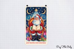 Funny Christmas Tarot Card Sublimation Clipart PNG Product Image 1
