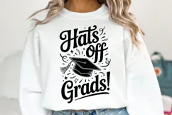 Hats Off Grads svg | Graduation Svg | Shirt Svg Product Image 2