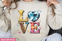 LOVE PNG, Crystal Sublimation PNG Product Image 1