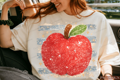 red apple png,teacher apple png,back to school png,vintage Product Image 5