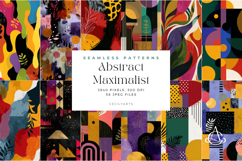 Abstract Maximalist Seamless Patterns Bundle Product Image 2