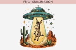 UFO donkey png design for T-shirts Product Image 2