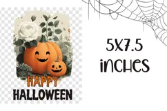 Happy Halloween Towel PNG, Halloween Pumpkin Sublimation Product Image 2