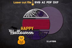 Happy Halloween Sign SVG laser cut file for Glowforge Product Image 3