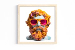 Colorful God Greek Statues Sublimation, Watercolor Clipart Product Image 2