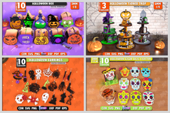 250 Halloween Mega Bundle Laser Cut, Spooky Signs, Earrings Product Image 3