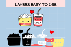 Kawaii Popcorn and Cola SVG Bundle Product Image 2