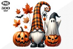Halloween Gnomes Sublimation - Clipart PNG Design Product Image 1
