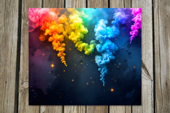 Abstract rainbow | 4 Straight Skinny Tumbler designs PL Product Image 2