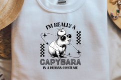 Sarcastic Animal I am really a capybara Black png Product Image 1
