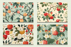 Cottagecore Apple Garden Cutting Boards sublimation Design Product Image 2