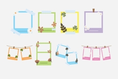 Pastel Polaroid Photo Template Set Product Image 2