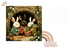 Easter Bunny Pillow Case, Kids Pillow Design Product Image 2