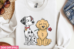 Valentine Dog Sublimation PNG Product Image 2