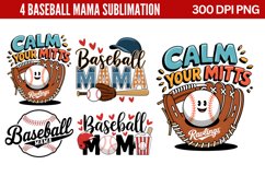 Baseball Mama Sublimation PNG Product Image 1
