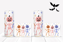 Funny Halloween Skull Tumbler, Halloween Pumpkin Tumbler Product Image 2