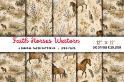 Faith Horses Western Junk Journal JPG Product Image 1