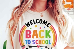 Welcome Back to School SVG, Kids 1st day School 2025 Shirt Product Image 2