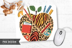 Artistic Apple Animal Prints and Education Tools Mouse Pad Product Image 1
