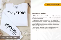 In My Story SVG - Mother's Day Sleeve T shirt De Product Image 2