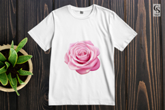 Pink Rose Clipart Sublimation PNG Product Image 2