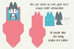 Baby Wolf | Birthday Gift Card Holder | Paper Craft Template Product Image 2