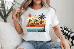 Be the sunshine Summer PNG, Retro Beach PNG Sublimation Desi Product Image 2